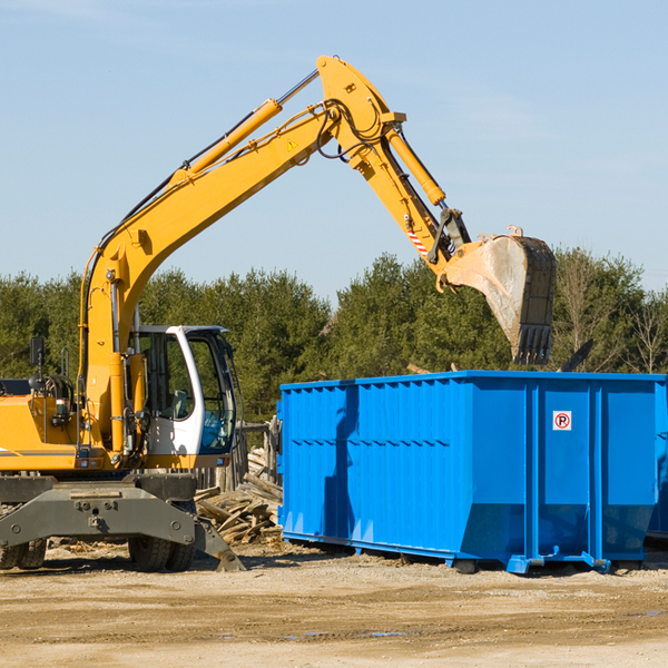 are there any restrictions on where a residential dumpster can be placed in Hayden Indiana